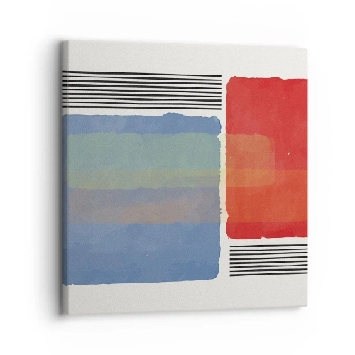 Tablou pe pânză - Spiritul și litera geometriei - 30x30 cm