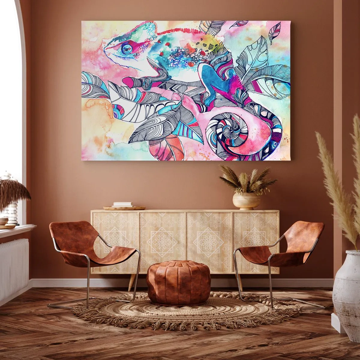 Tablou pe pânză - Colorat ca și lumea noastră - 120x80 cm