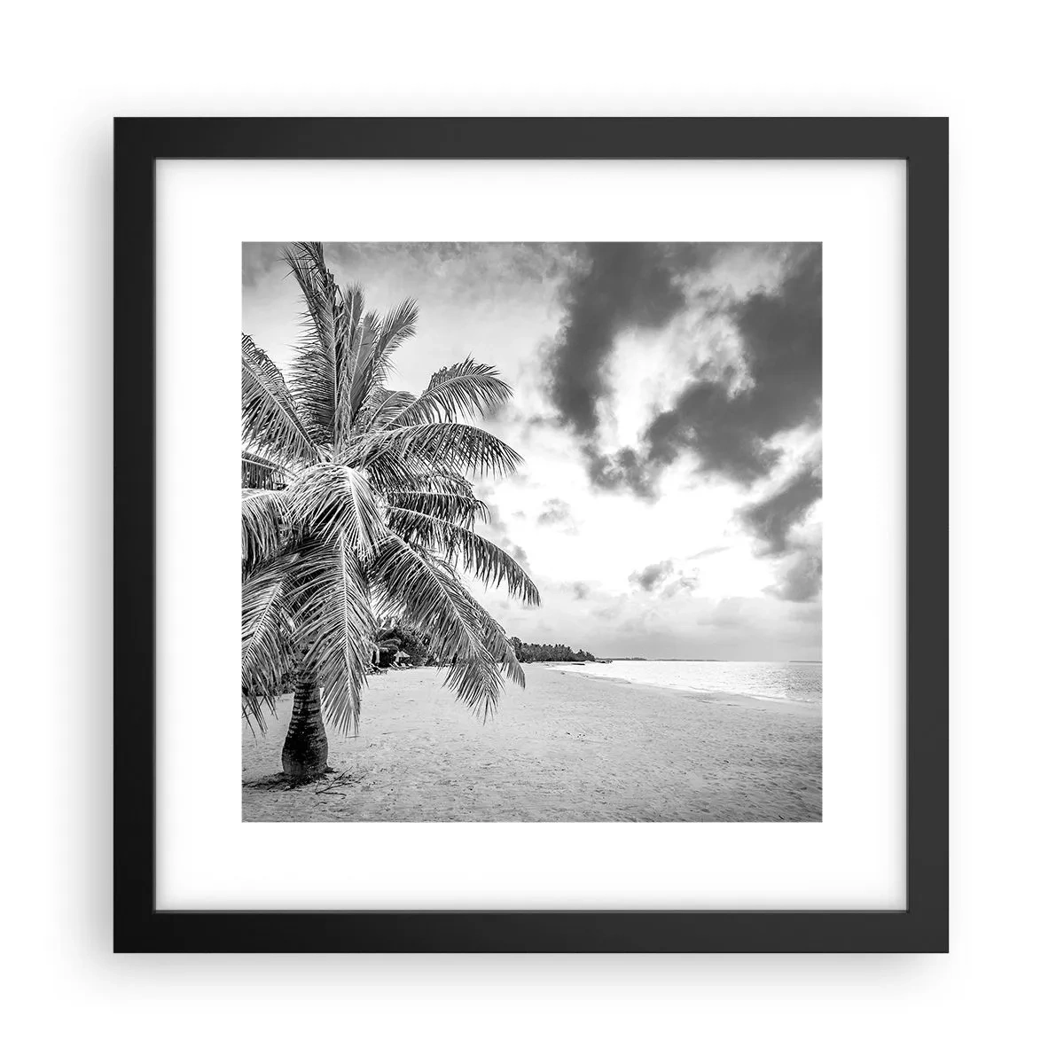 Poster în ramă neagră - Când tânjești după singurătate... - 30x30 cm