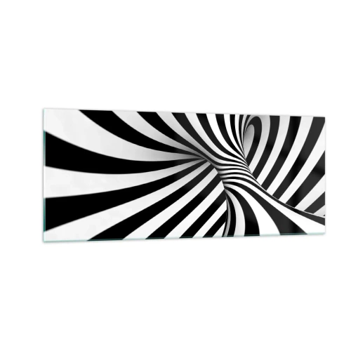 Tablou pe sticlă - Compoziție: spațiul dansator - 100x40 cm