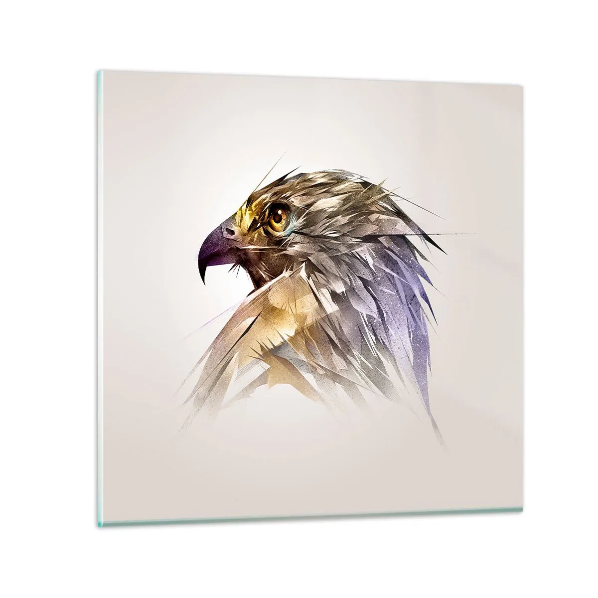 Tablou pe sticlă - Portretul unui războinic - 50x50 cm