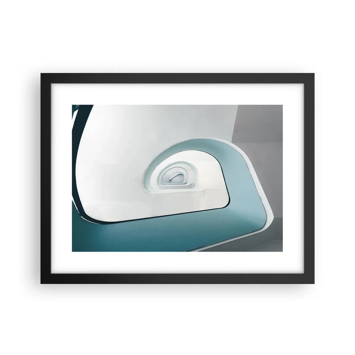 Poster în ramă neagră - Până la fundul albastrului - 40x30 cm