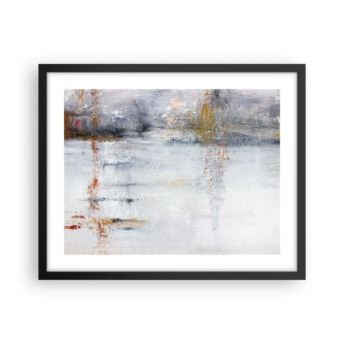 Poster în ramă neagră - În spatele cortinei de aer - 50x40 cm
