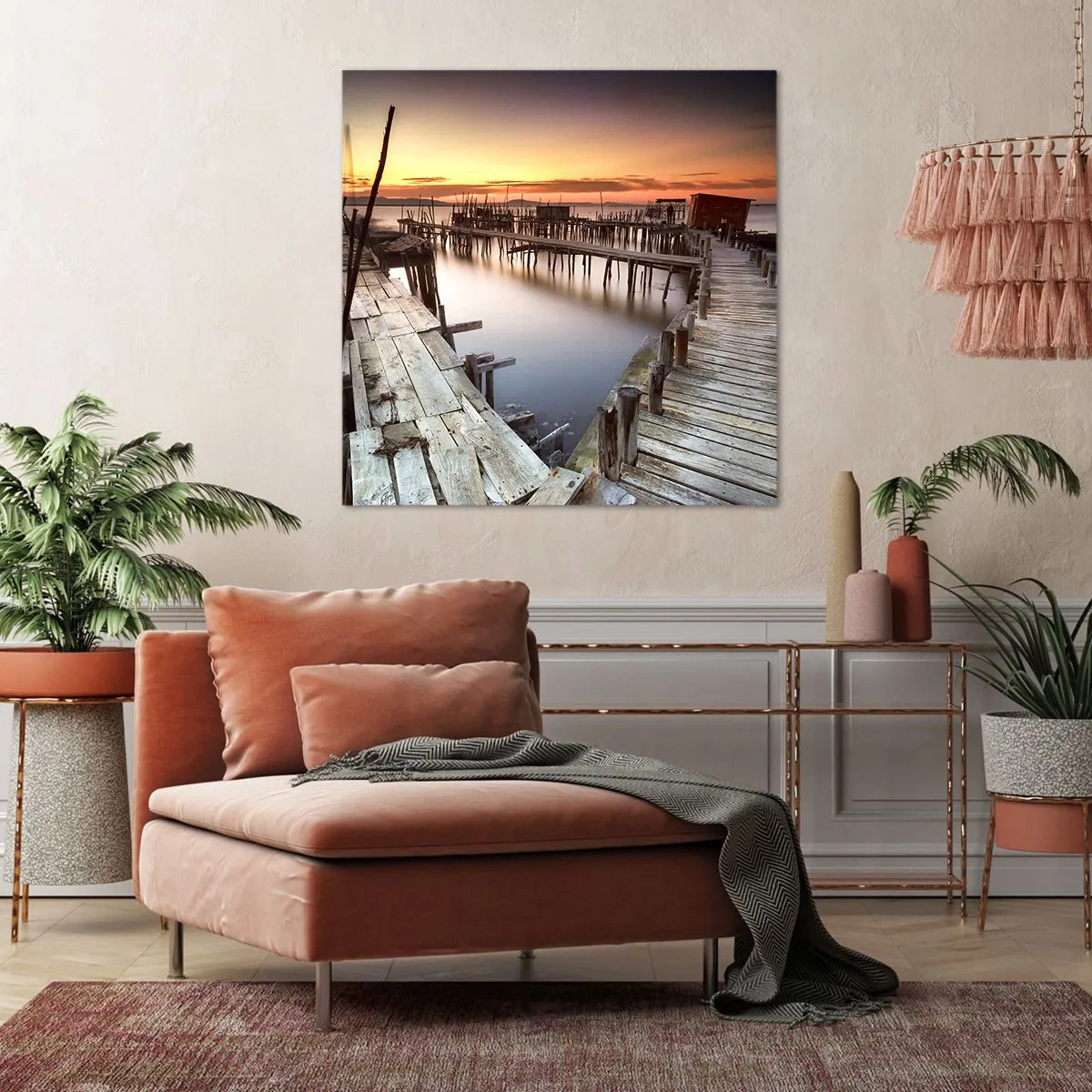 Tablou pe pânză - Autentic, nu o atracție turistică - 60x60 cm