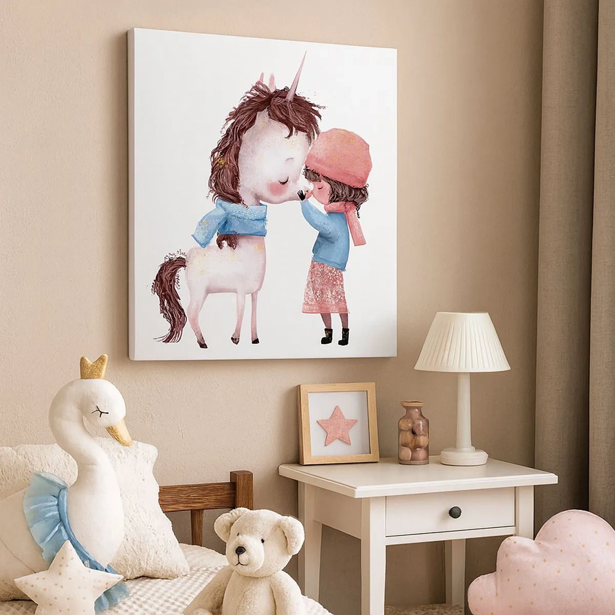 Tablou pe pânză - O poveste de iarnă - 30x30 cm