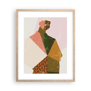 Poster în ramă de stejar deschis - Omul - o ființă complexă - 40x50 cm