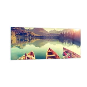 Tablou pe sticlă - Pentru a trăi după legile sale - 100x40 cm