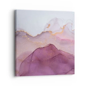 Tablou pe pânză - Valuri de liliac și violet - 30x30 cm