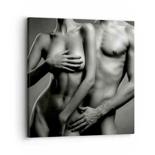 Tablou pe pânză - Adam și Eva - 30x30 cm