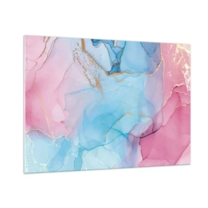 Tablou pe sticlă - Întâlnire și întrepătrundere - 100x70 cm