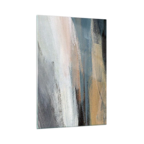Tablou pe sticlă - Abstracție: peisaj nordic - 70x100 cm