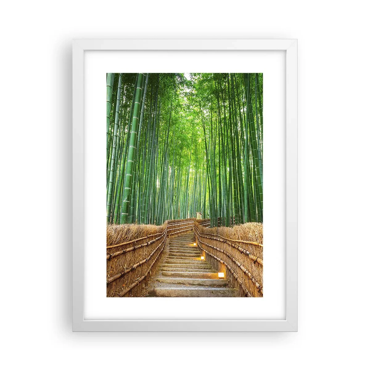 Poster în ramă albă - Esența naturii asiatice - 30x40 cm