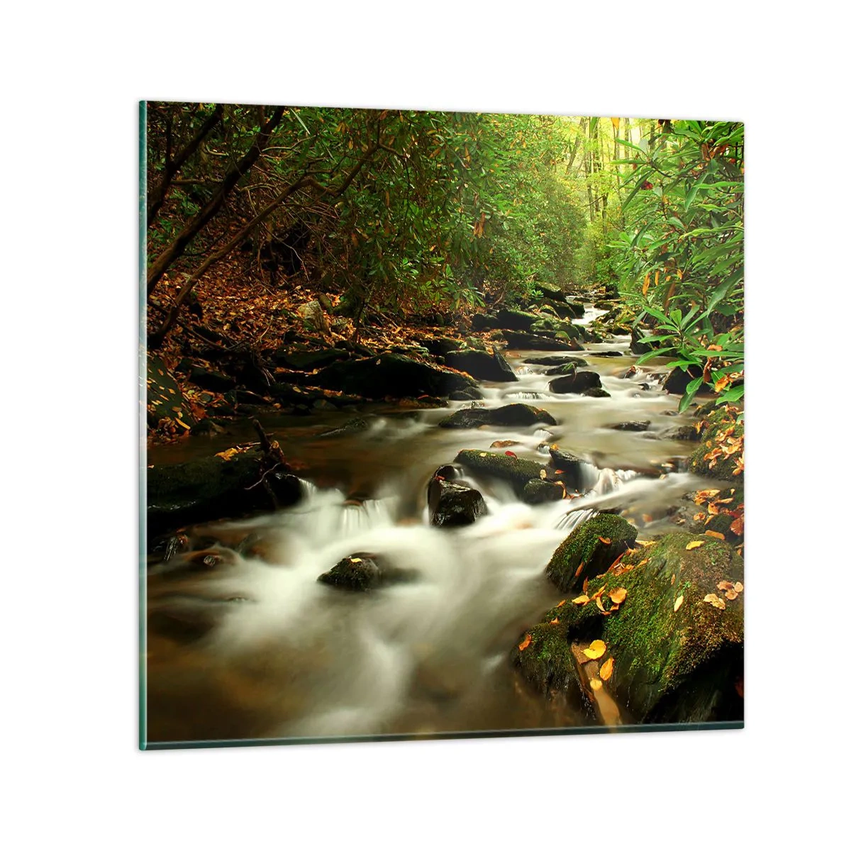 Tablou pe sticlă - Ca argintul lichid - 60x60 cm