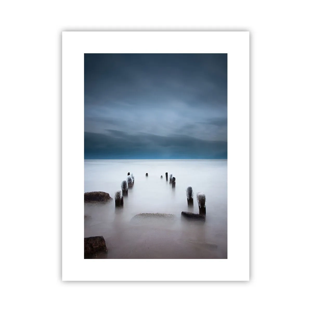 Poster - Un lac în ceața calmă - 30x40 cm