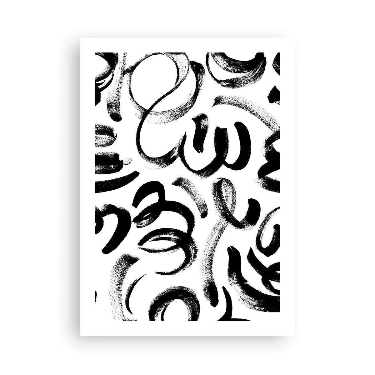 Poster - Negru pe alb - 50x70 cm