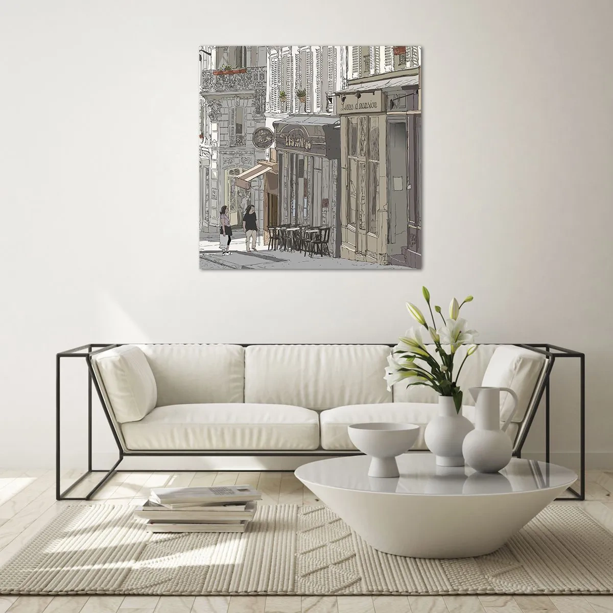 Tablou pe sticlă - Bucurii urbane - 30x30 cm