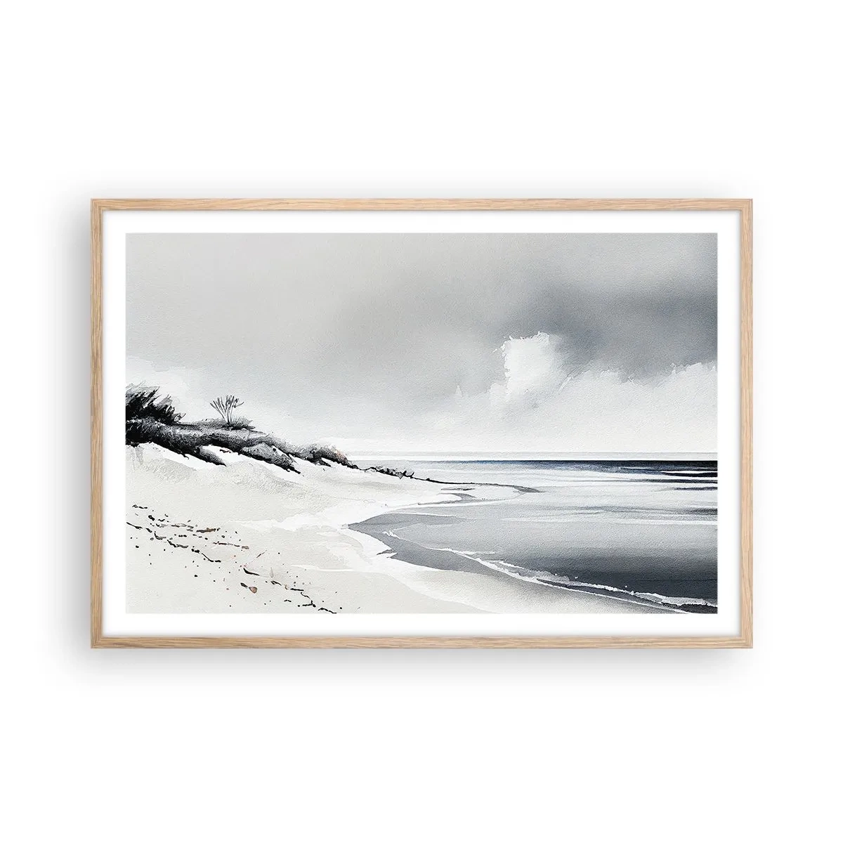Poster în ramă de stejar deschis - Întotdeauna împreună - 91x61 cm