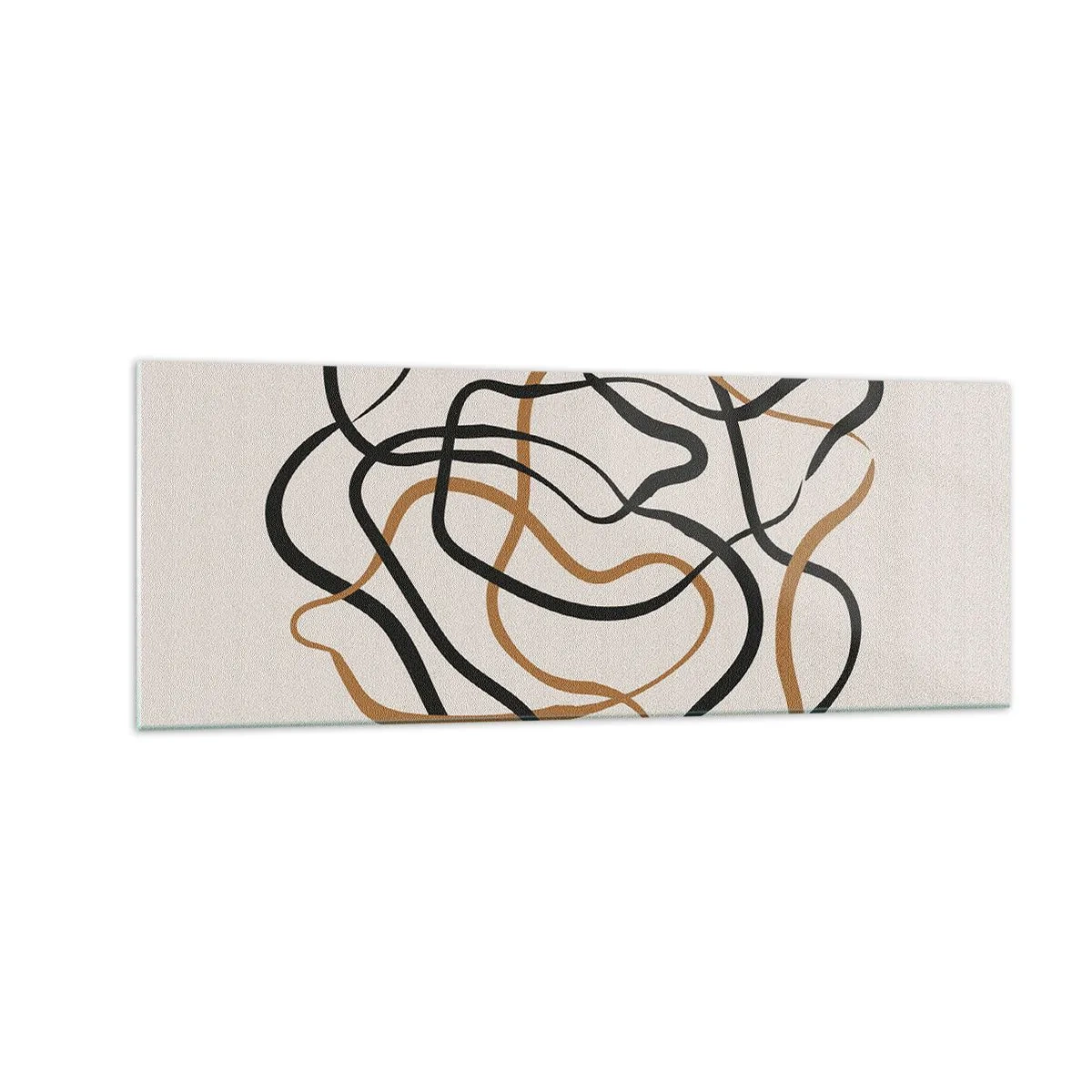 Tablou pe sticlă - Totul s-a încurcat - 140x50 cm