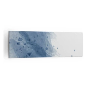 Tablou pe pânză - Tul albastru - 160x50 cm