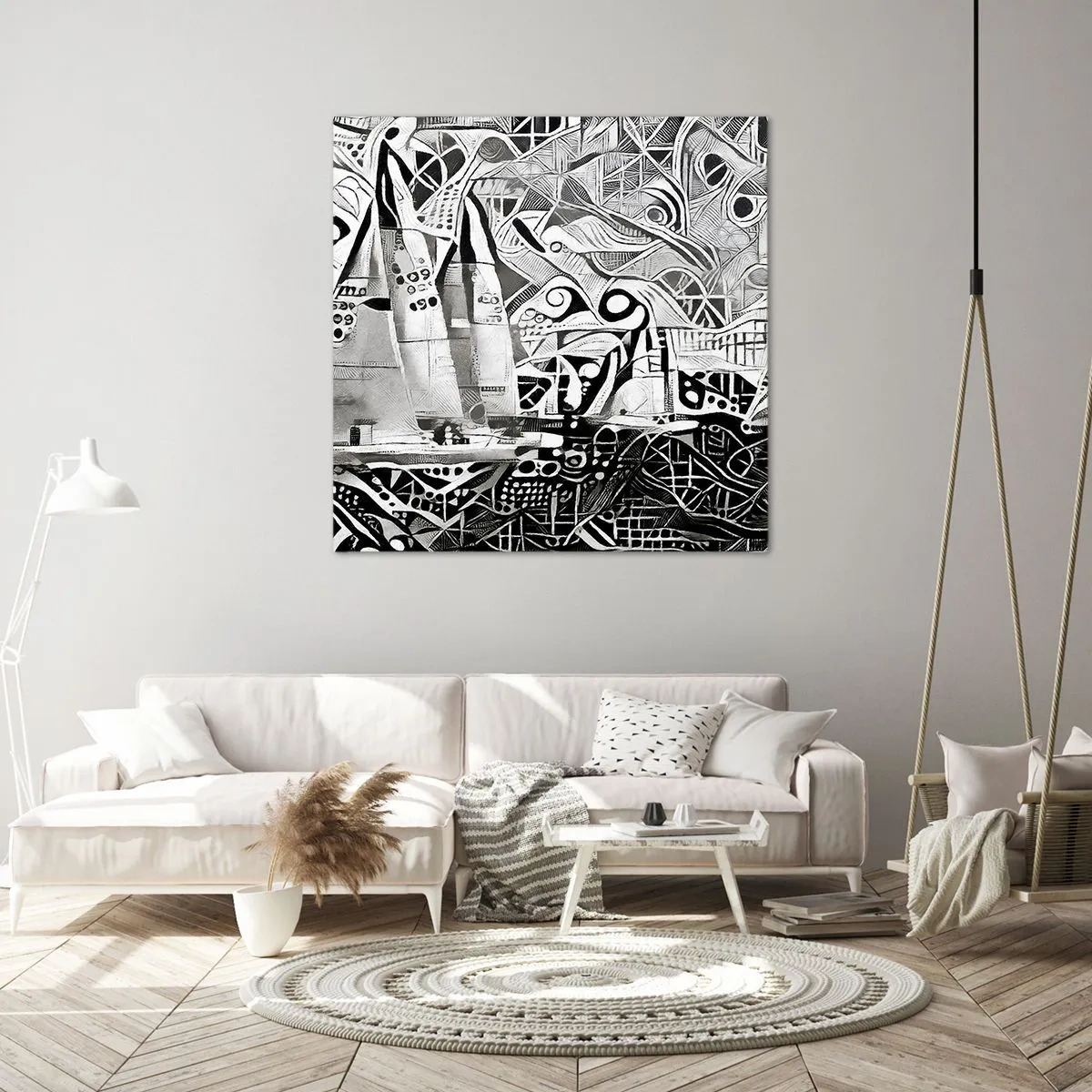 Tablou pe pânză - Între valuri - 70x70 cm