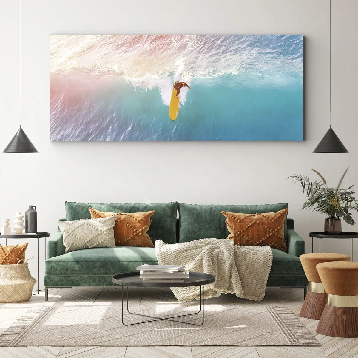 Tablou pe pânză - Călărețul oceanului - 100x40 cm
