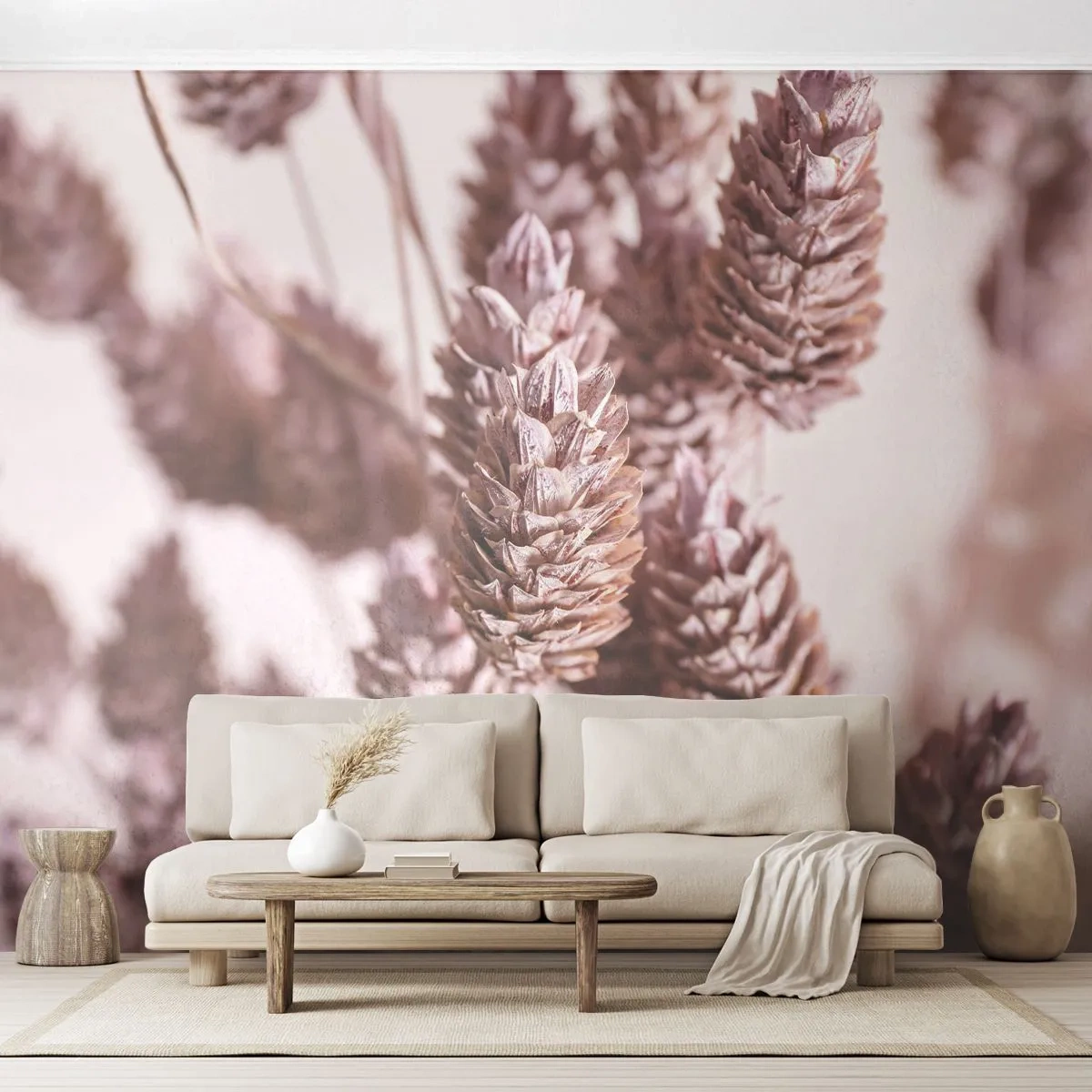 Tapet Premium Sand - Aparent discrete - Floare uscată, Floare, luncă - 350x256 cm