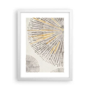 Poster în ramă albă - Frumusețea razei - 30x40 cm