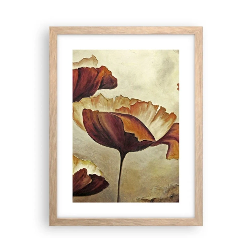 Poster în ramă de stejar deschis - Lunca - 30x40 cm