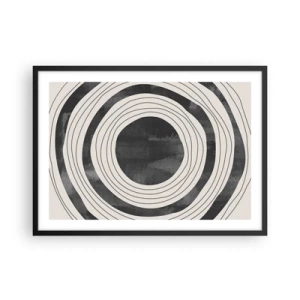 Poster în ramă neagră - Direct la subiect - 70x50 cm
