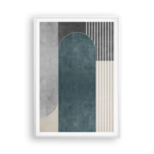 Poster în ramă albă - Compoziție de nivel - 70x100 cm