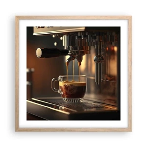 Poster în ramă de stejar deschis - Băutură senzuală - 50x50 cm