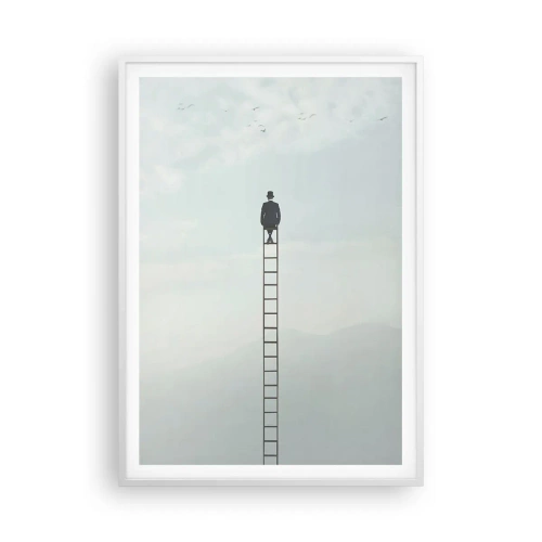 Poster în ramă albă - Fii deasupra - 70x100 cm