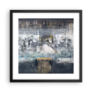 Poster în ramă neagră - Ca pe gheață, ca pe asfalt - 40x40 cm