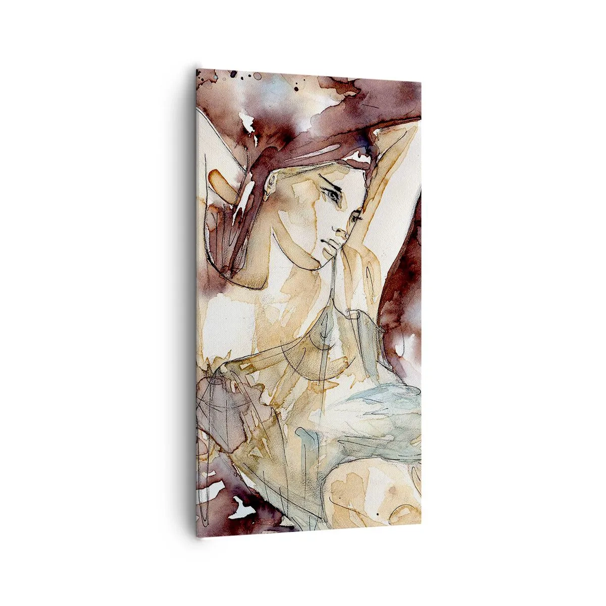 Tablou pe pânză - Într-o dispoziție mov deschis - 65x120 cm