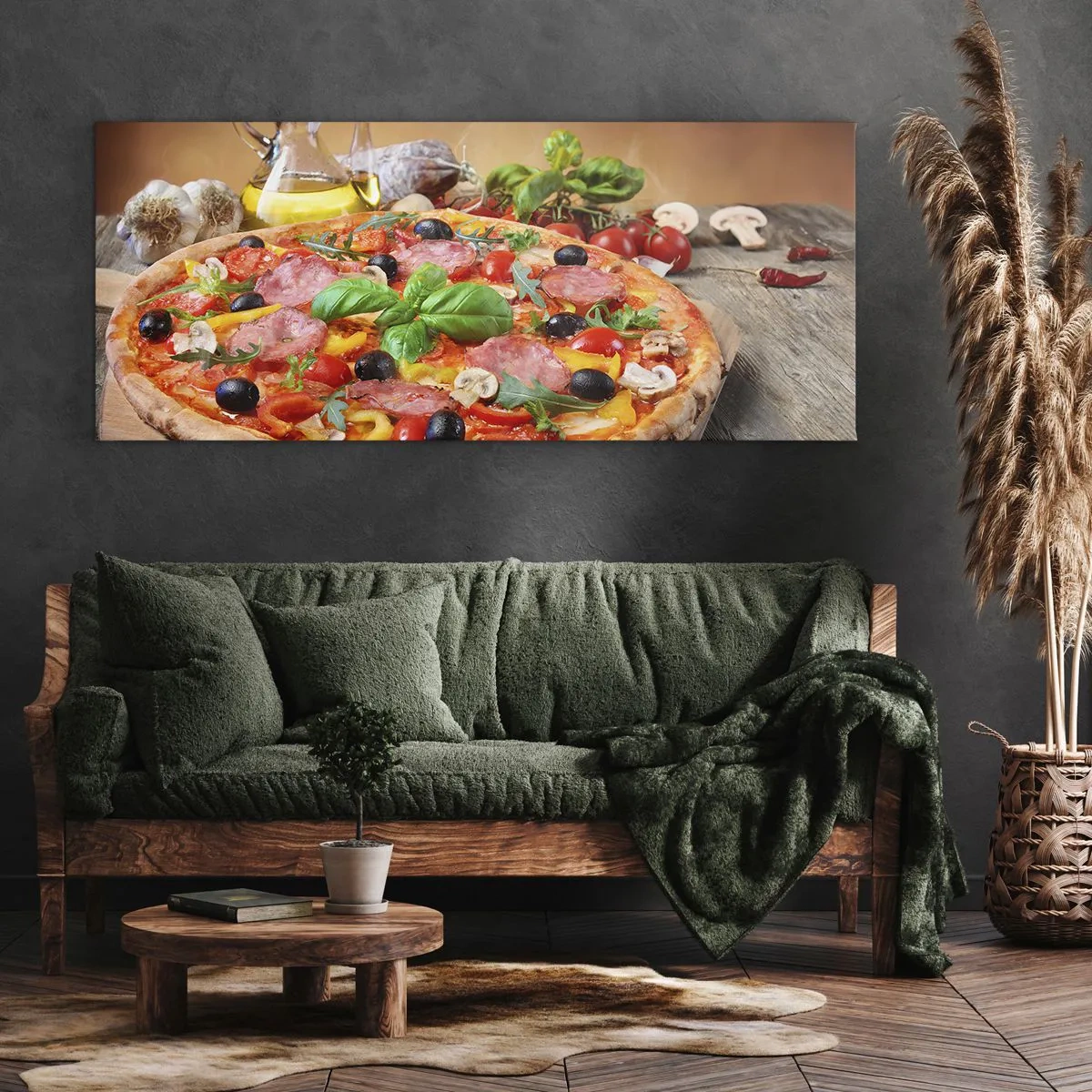 Tablou pe pânză - Cu o adevărată aromă italiană - 100x40 cm