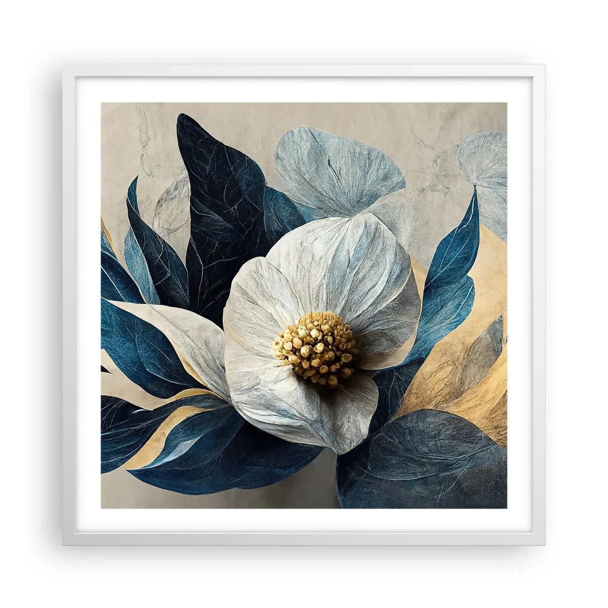 Poster în ramă albă - Are o inimă de aur - 60x60 cm