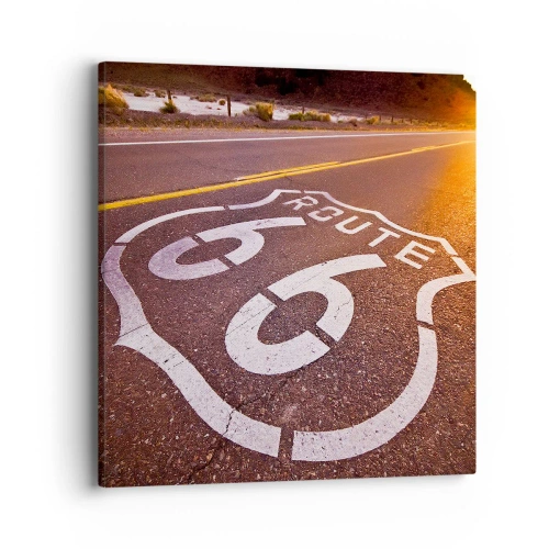 Tablou pe pânză - Celebrul Route 66 - 40x40 cm