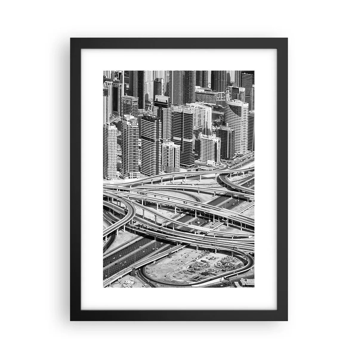 Poster în ramă neagră - Dubai - orașul imposibil - 30x40 cm