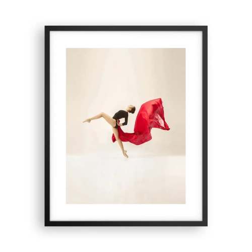 Poster în ramă neagră - Roșu și negru - 40x50 cm