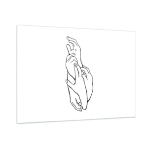 Tablou pe sticlă - Atingere bună - 100x70 cm