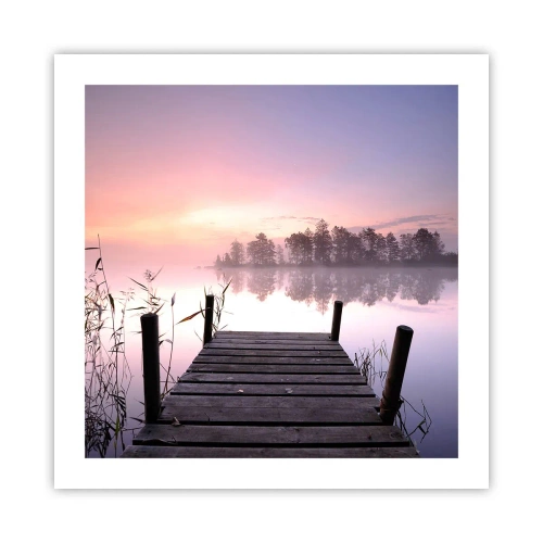 Poster - Din ceața de liliac... - 50x50 cm