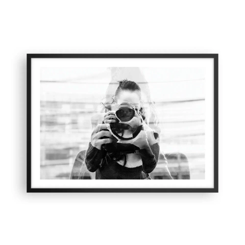 Poster în ramă neagră - Creator și material - 70x50 cm