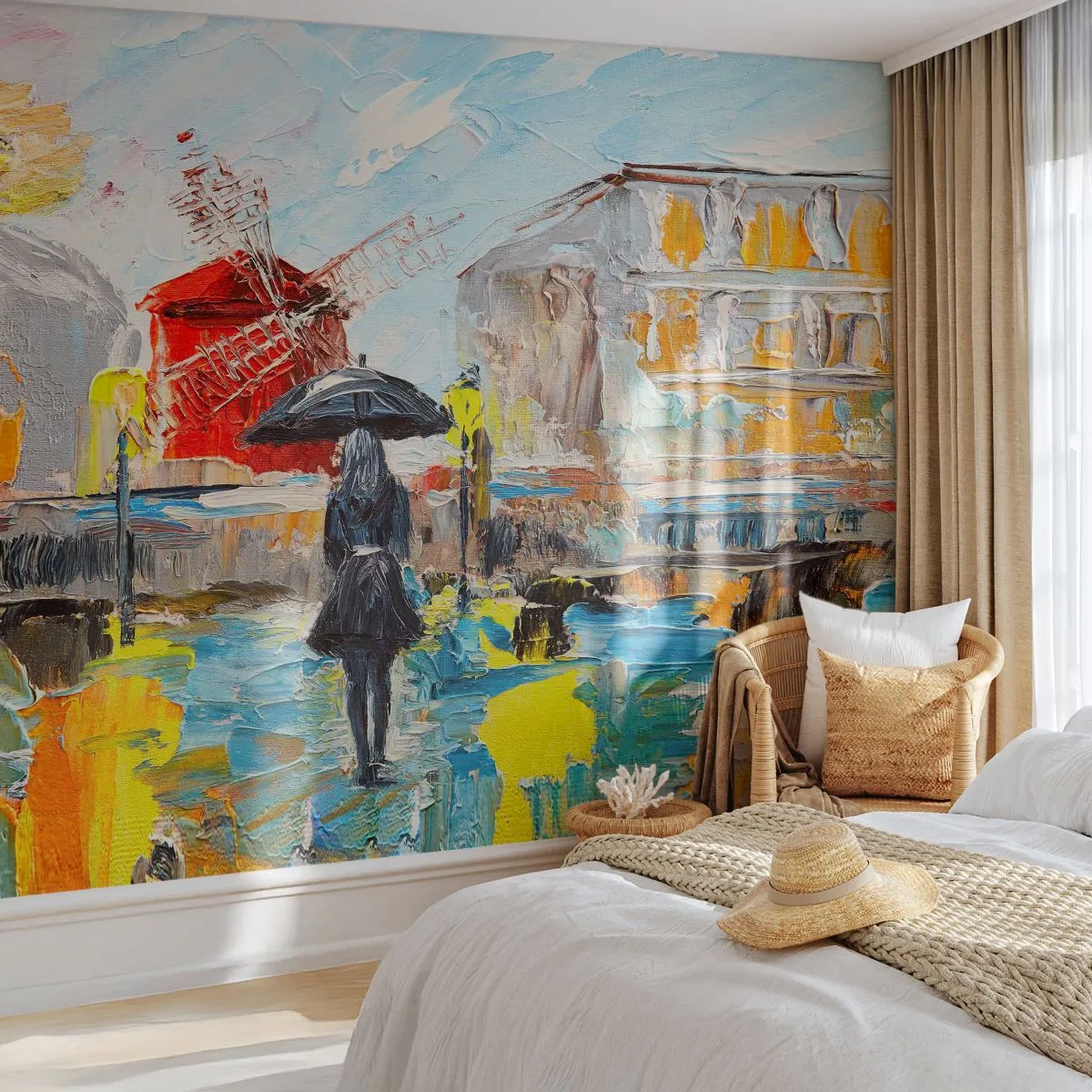 Tapet Premium Sand - Legende pariziene - Femeie, Paris, Oraș - 300x210 cm