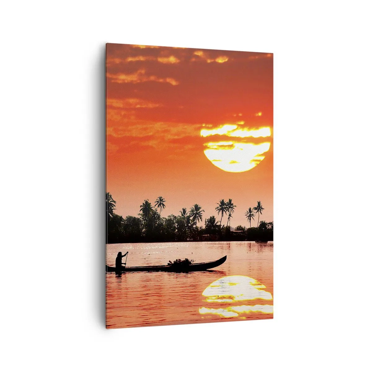 Tablou pe pânză - Liniștea tropicelor la apus de soare - 80x120 cm