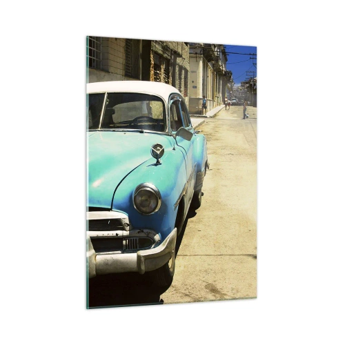 Tablou pe sticlă - Eviva Cuba! - 50x70 cm