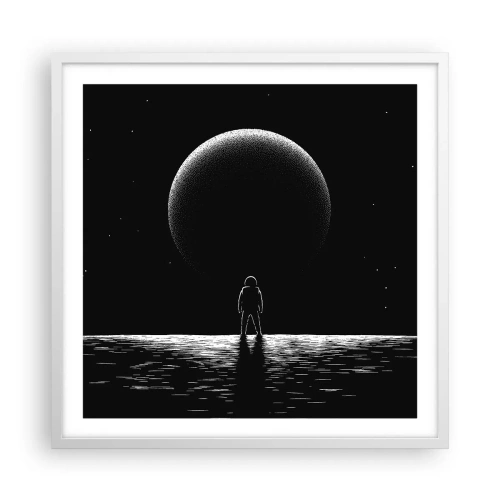 Poster în ramă albă - Față în față - 60x60 cm