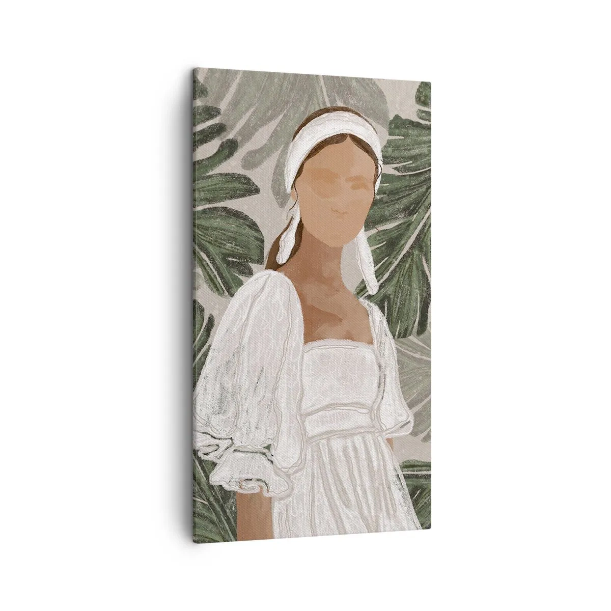 Tablou pe pânză - Portret exotic - 45x80 cm