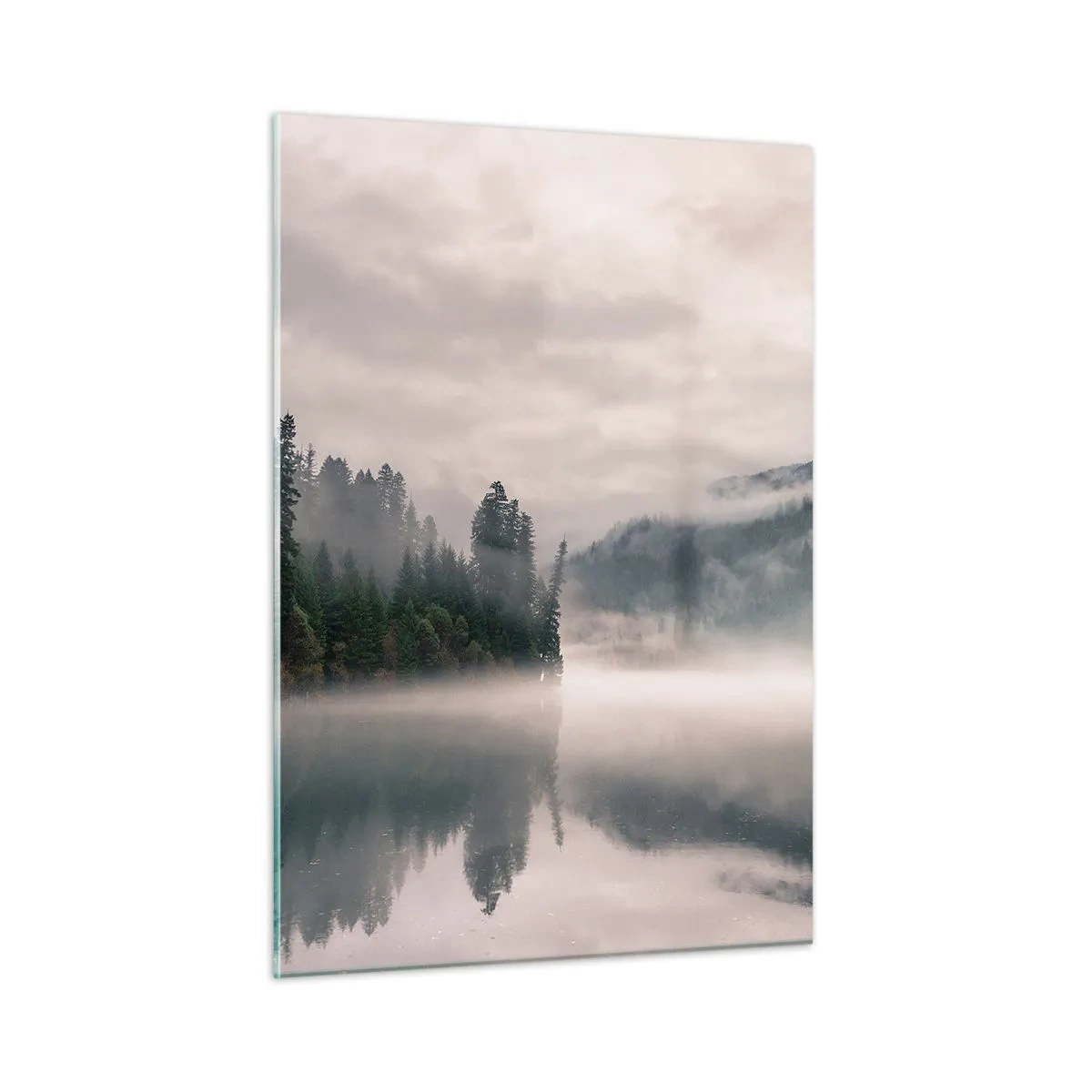 Tablou pe sticlă - În reverie, în ceață - 50x70 cm