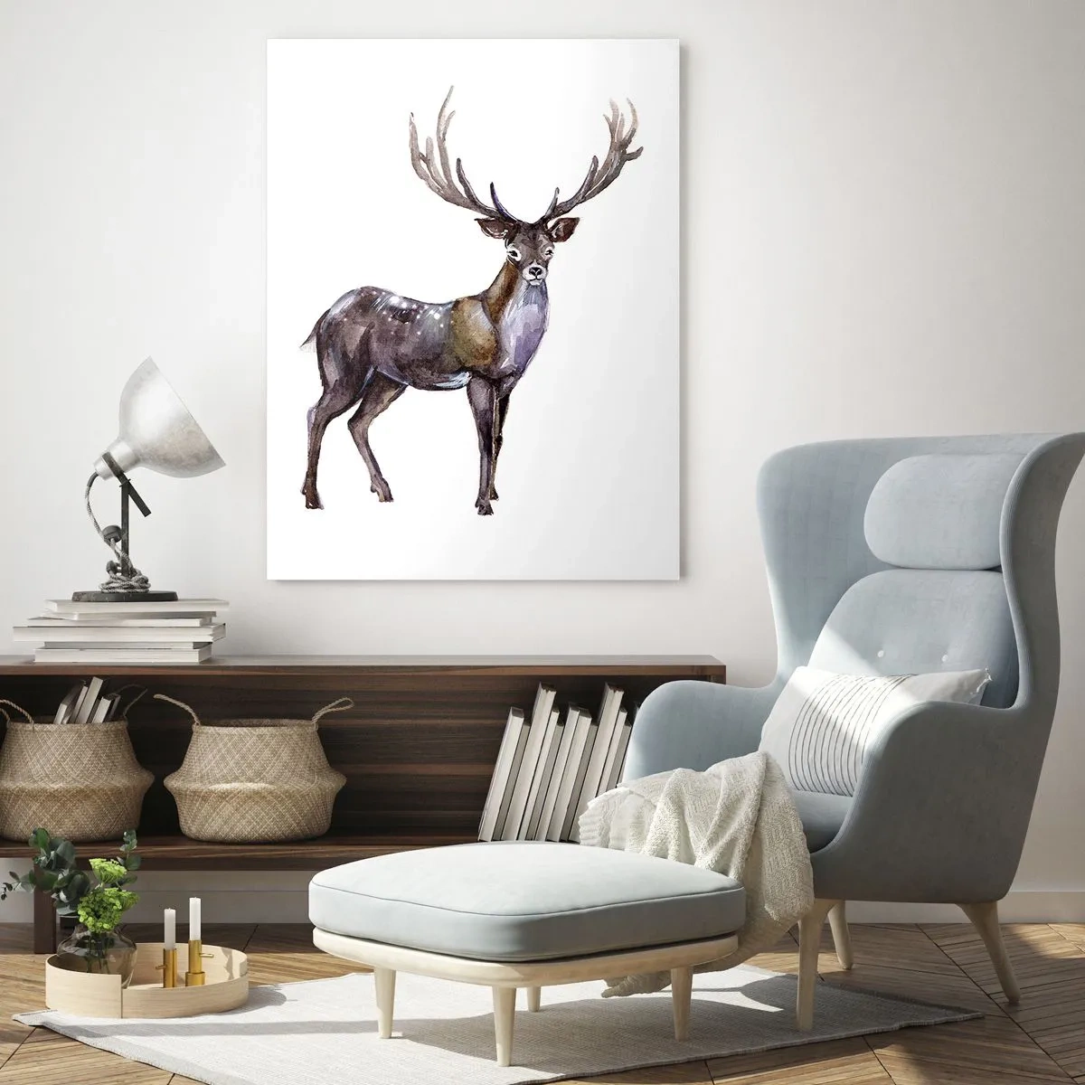 Tablou pe sticlă - Regele pustietății nordice - 80x120 cm