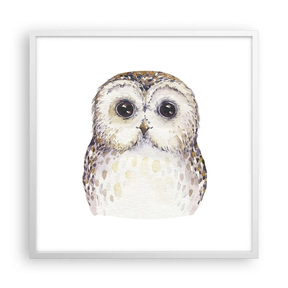 Poster în ramă albă - Uită-te în ochii mei - 60x60 cm